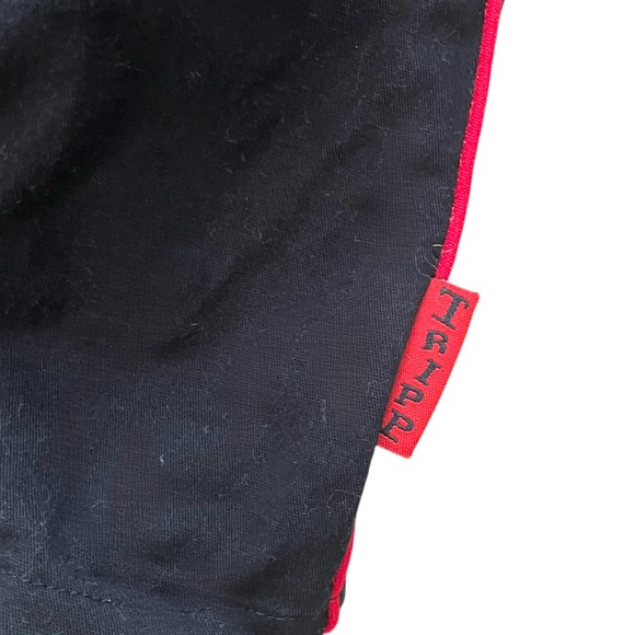 Black and Red Lace Trimmed Women's Top - Picture 7 of 7